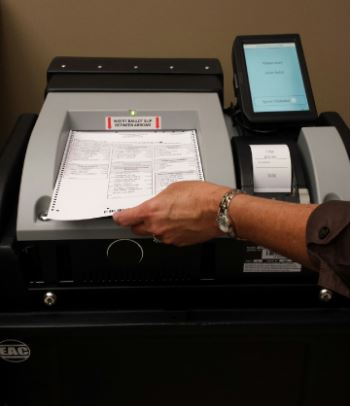Cropped Voting Machine